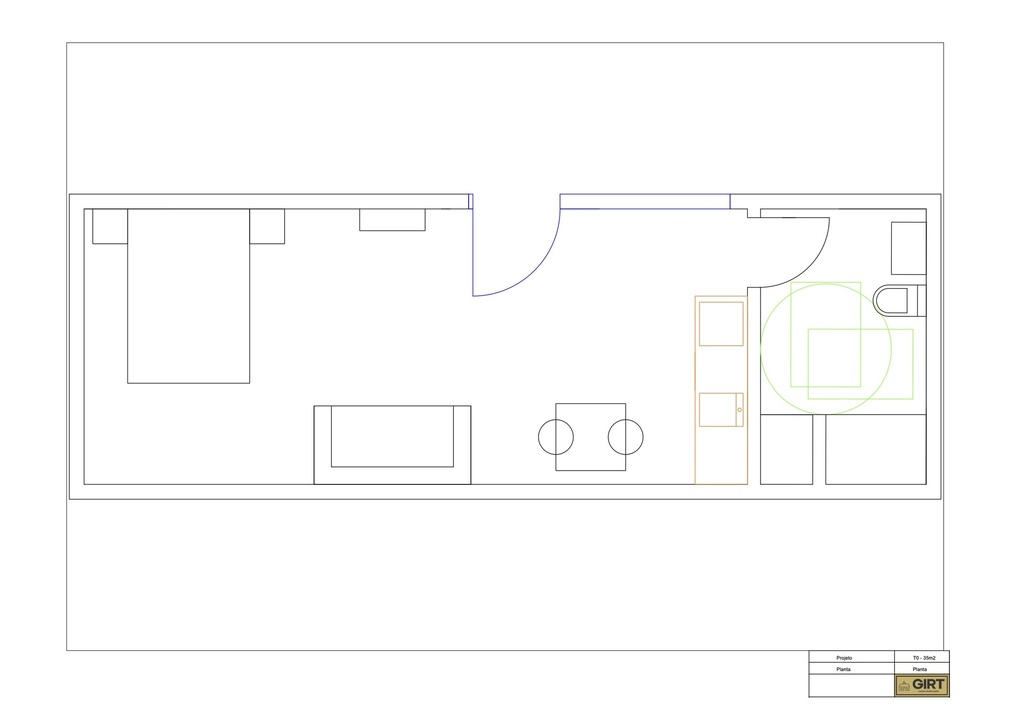 Casa T0 - 35m²