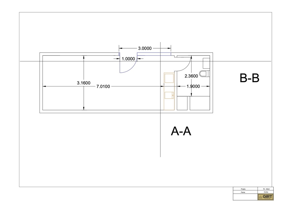Casa T0 - 35m²